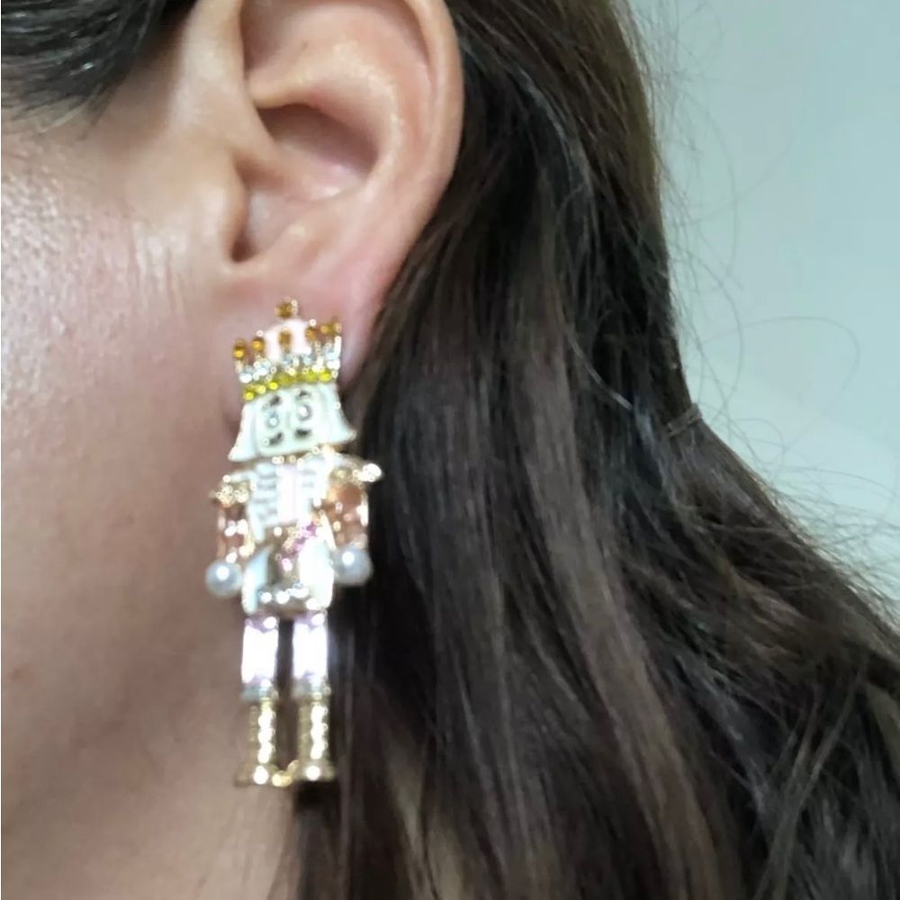 Soldier Colorful Dangle Earrings - Picture 3 of 3